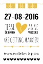 Save the date Jesse en Anne voor