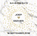 Save the date Joep en Esther voor